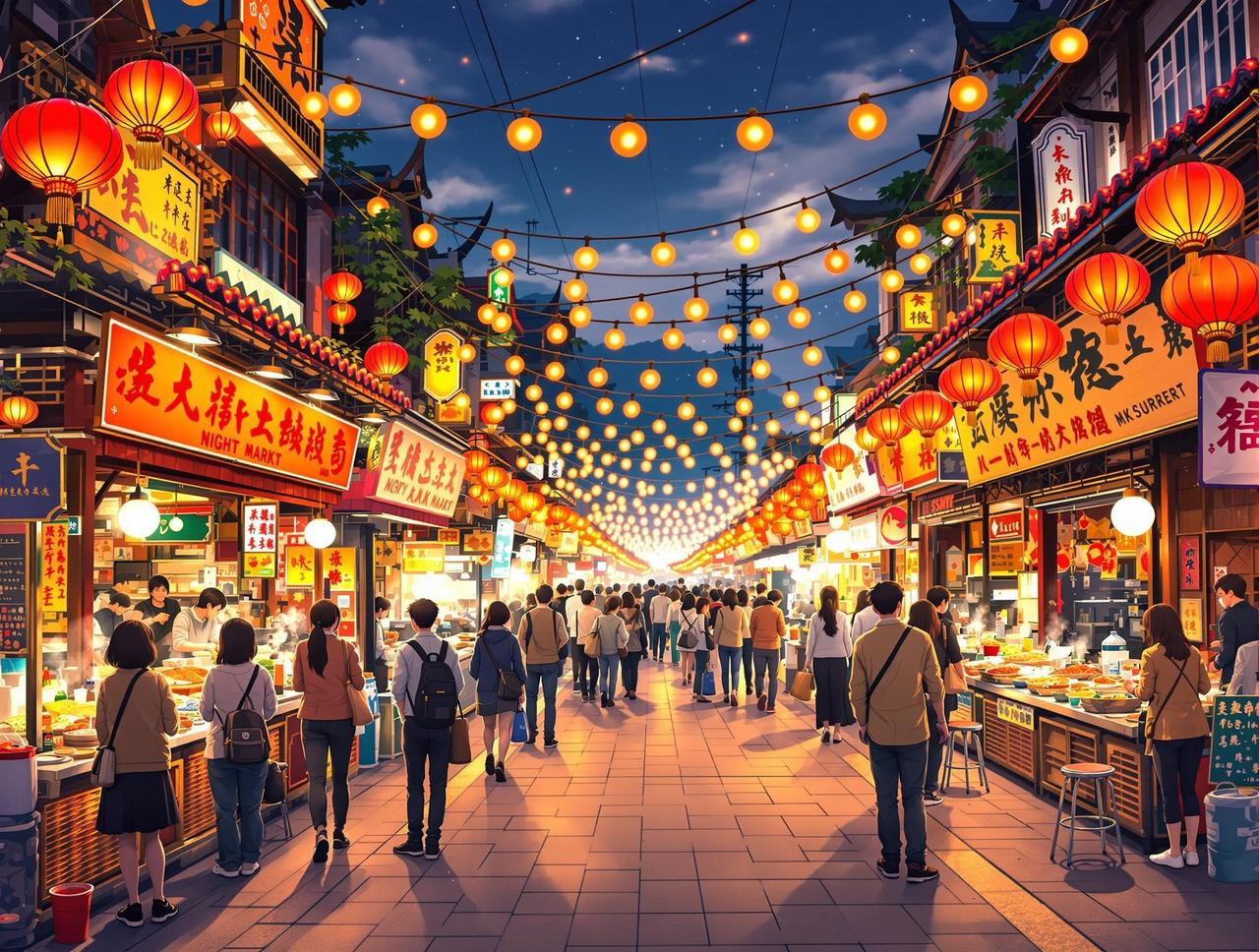 夜市人生 - ai看片市井生活题材短剧封面